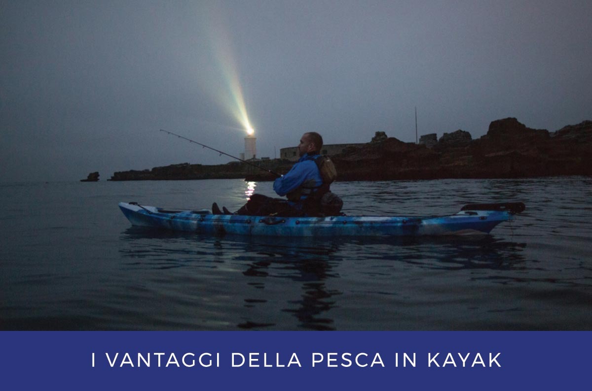 I vantaggi della pesca in kayak