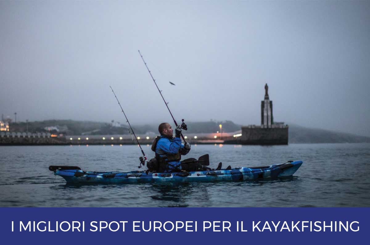 I migliori spot europei per il pesca in kayak