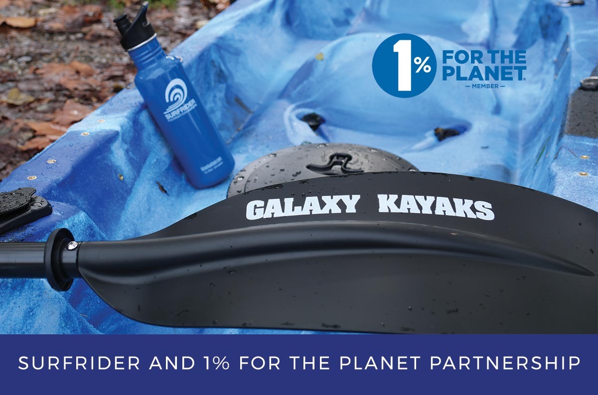 Galaxy Kayaks partners with 1% for the Planet and Surfrider